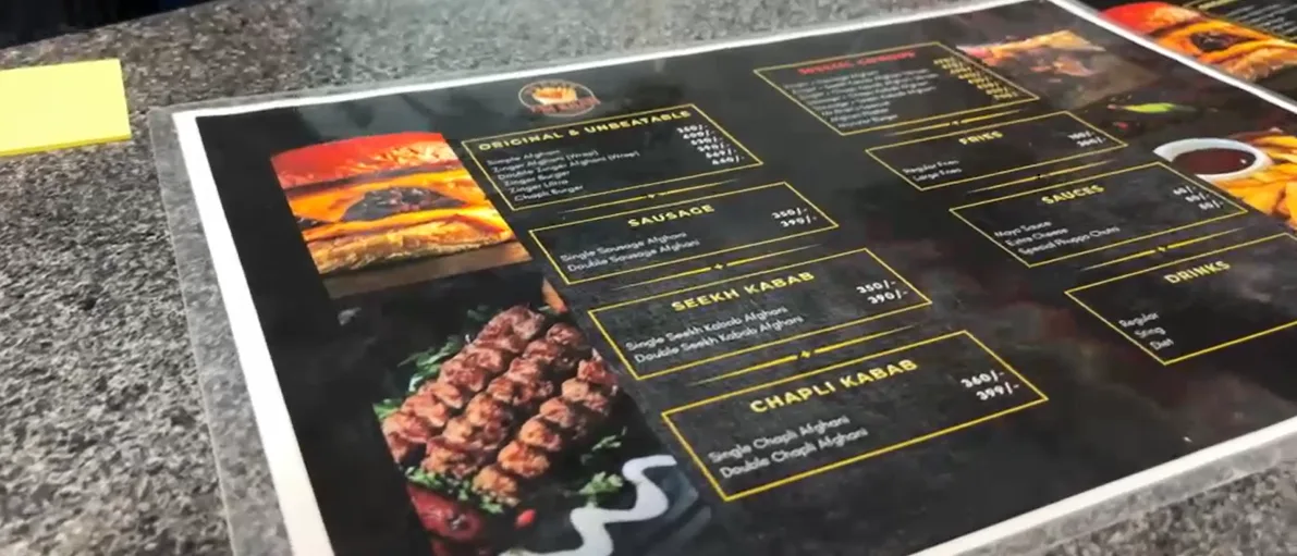 Restaurant Menu